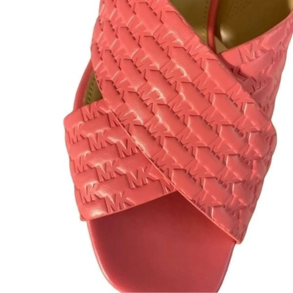 MICHAEL KORS Colleen Mule Sandal Embossed Faux Leather NEW IN‎ BOX, 9.5